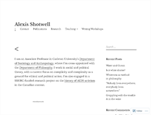Tablet Screenshot of alexisshotwell.com